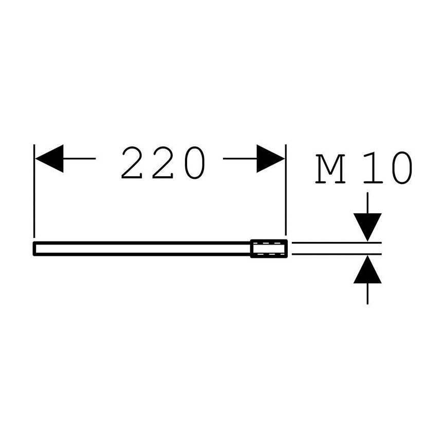 Geberit 111.887.00.1 - Zestaw przedłużający mocowanie do ściany Duofix 22 cm