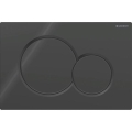 Geberit 115.770.DW.5 - Przycisk spłukujący Sigma01 Round 24,6x16,4 cm czarny