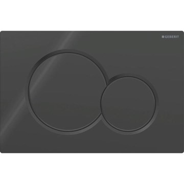 Geberit 115.770.DW.5 - Przycisk spłukujący Sigma01 Round 24,6x16,4 cm czarny