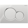 Geberit 115.770.KA.5 - Przycisk spłukujący Sigma01 Round 24,6x16,4 cm chrom błyszczący/chrom matowy