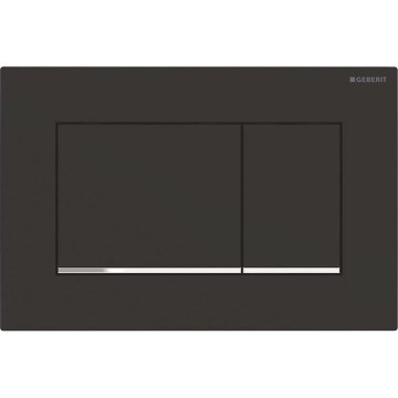 Geberit 115.883.14.1 - Przycisk spłukujący Sigma30 24,6x16,4 cm czarny/błyszczący chrom