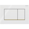 Geberit 115.883.KK.1 - Przycisk spłukujący Sigma30 24,6x16,4 cm biały/złoty