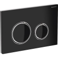 Geberit 115.884.SJ.1 - Przycisk spłukujący Sigma50 24,6x16,4 cm czarny/błyszczący chrom