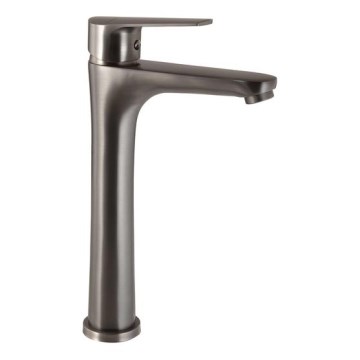 Gedy - Bateria umywalkowa COMO 29 cm, szary metaliczny