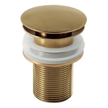 Gedy - Korek CLICK-CLACK do umywalki Ø 6,6 cm, złoty