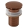 Gedy - Korek umywalkowy CLICK-CLACK śr. 6,6 cm brązowy