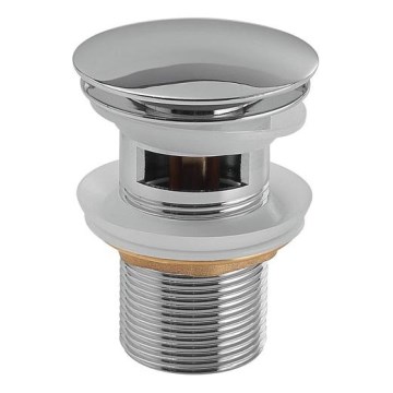 Gedy - Korek umywalkowy Click-Clack, śr. 6,6 cm, chrom błyszczący