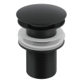Gedy - Korek umywalkowy CLICK-CLACK, średnica 6,6 cm, matowa czerń