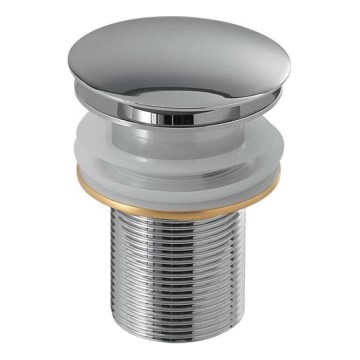 Gedy - Korek umywalkowy CLICK-CLACK Ø 6,6 cm, chrom błyszczący