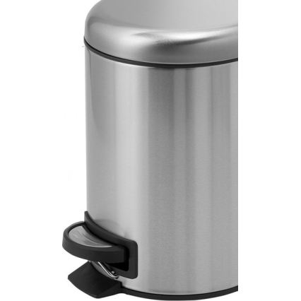 Gedy - Kosz na śmieci POTTY 3 l z miękkim zamykaniem, stal nierdzewna