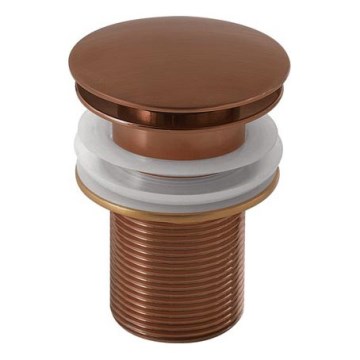 Gedy - Odpływ umywalkowy CLICK-CLACK, śr. 6,6 cm, brązowy