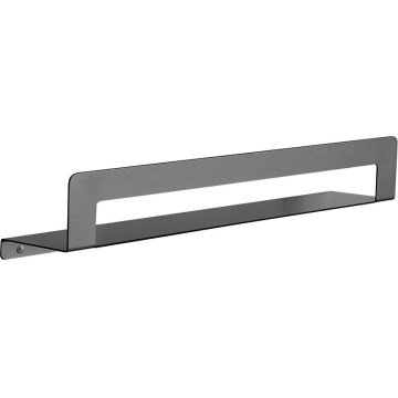 Gedy - Półka z wieszakiem na ręczniki CLEO 50 cm szary metalik