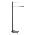 Gedy - Stojak na ręczniki TRILLY 83,5 cm metaliczny szary