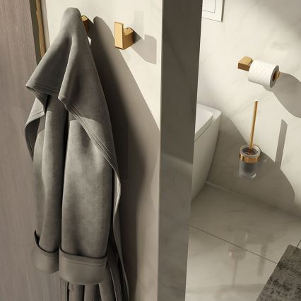 Gedy - Uchwyt na papier toaletowy PIRENEI złoty