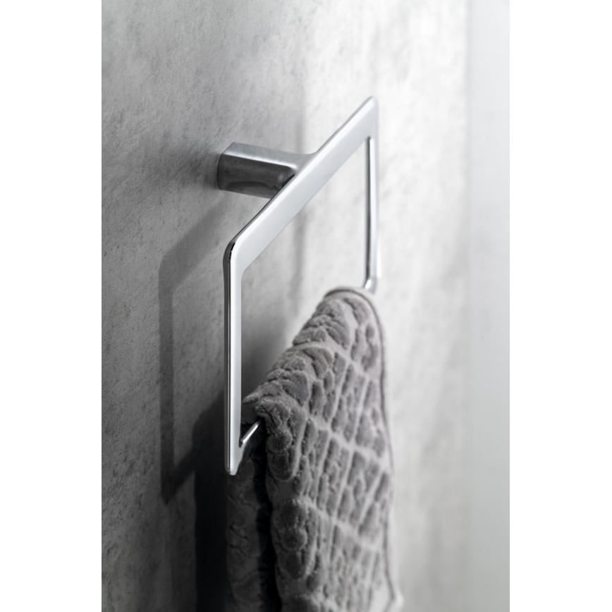 Gedy - Wieszak ścienny na ręczniki PIRENEI 15x23 cm chrom błyszczący