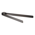 Gedy - Wieszak ścienny na ręczniki PIRENEI 35,9 cm, metaliczny szary