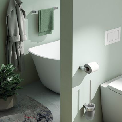 Gedy - Wieszak ścienny na ręczniki PIRENEI 6,6x60 cm, chrom błyszczący