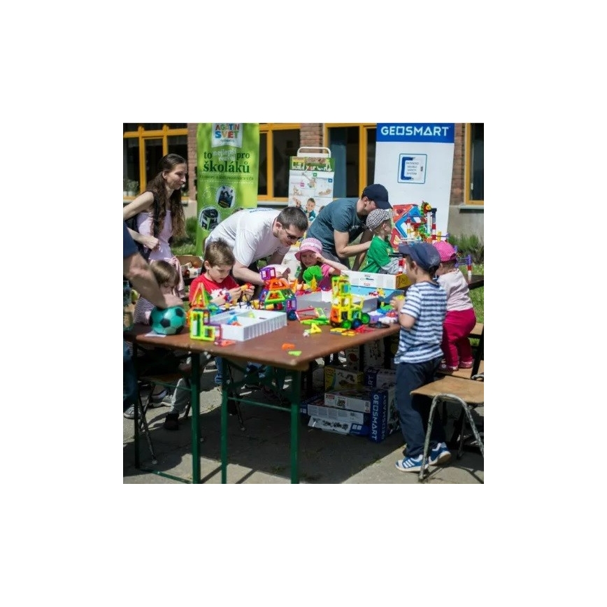 GeoSmart - Magnetyczny zestaw konstrukcyjny 100 szt.