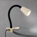 Giętna lampa biurkowa z klipsem DOTTY 1xGU10/10W/230V beżowa/czarna