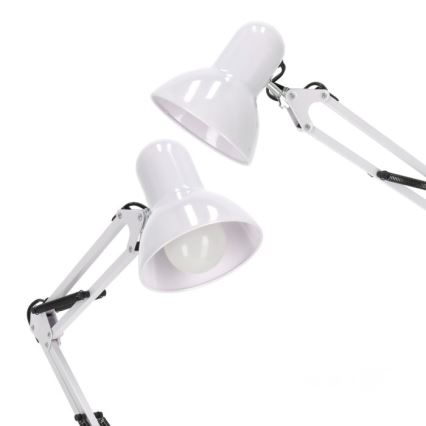 Giętna lampa podłogowa AURIQ 1xE27/60W/230V 184 cm biała