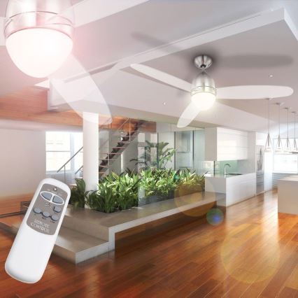 GLOBO 0302 - Stropní ventilátor PREMIER 2xE14/40W/230V