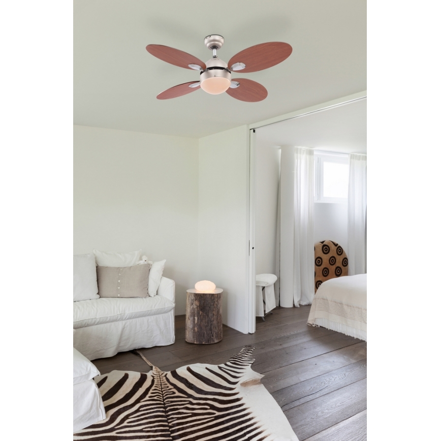 GLOBO 0318 - Stropní ventilátor WADE 1xE14/60W/230V