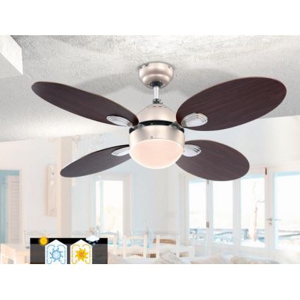 GLOBO 0318 - Stropní ventilátor WADE 1xE14/60W/230V