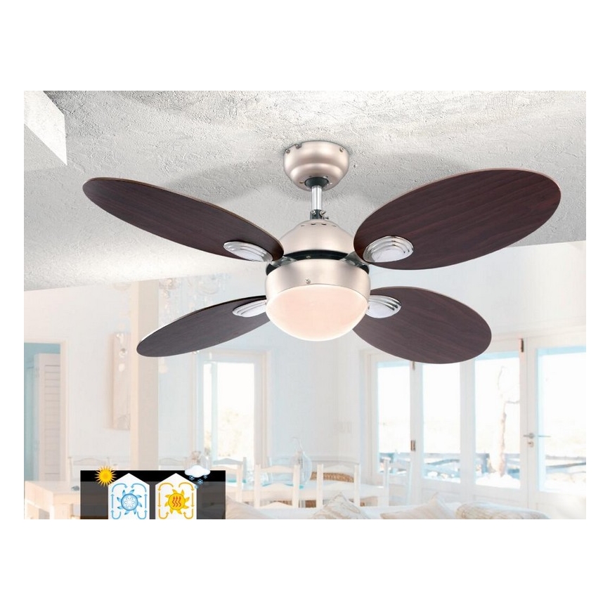 GLOBO 0318 - Stropní ventilátor WADE 1xE14/60W/230V