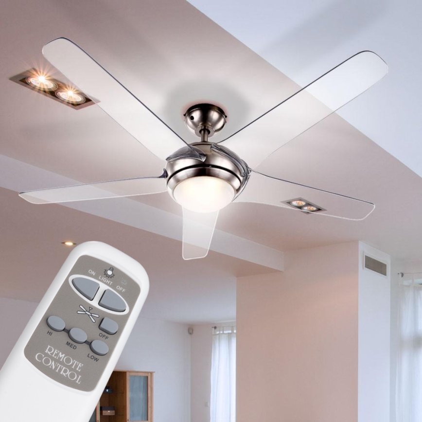 GLOBO 0344 - Wentylator sufitowy FABIOLA 1xLED/20W/230V