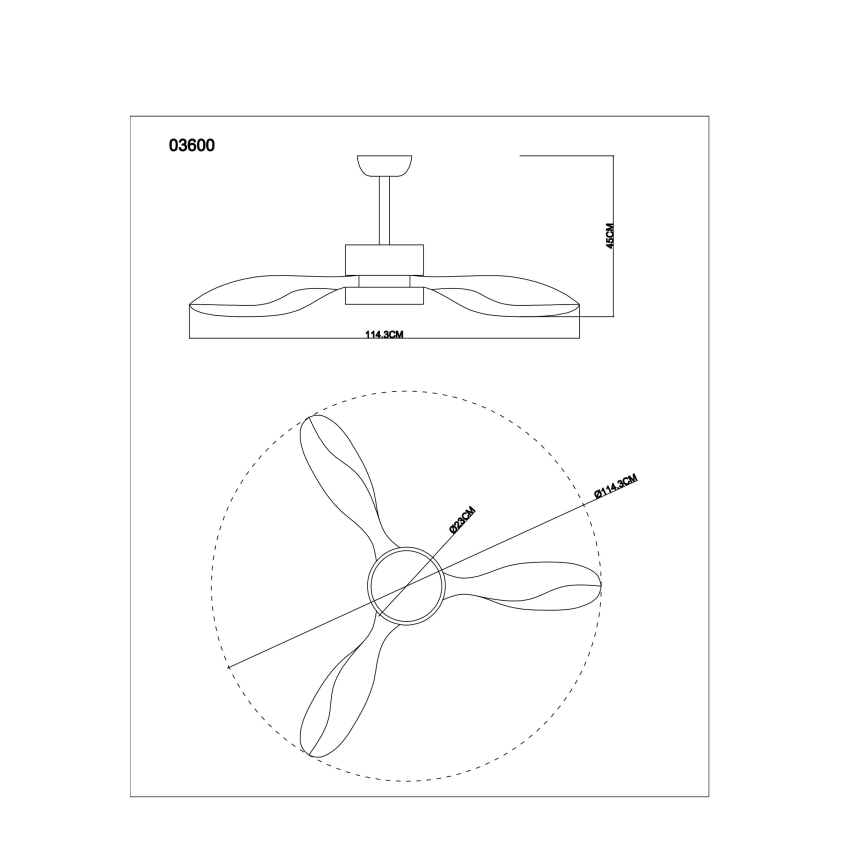 Globo - LED Wentylator sufitowy 1xLED/18W/230V + zdalne sterowanie
