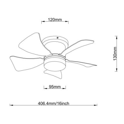 Globo - ściemnialny wentylator sufitowy LED/10W/230V 3000-6500K wielokolorowy + pilot