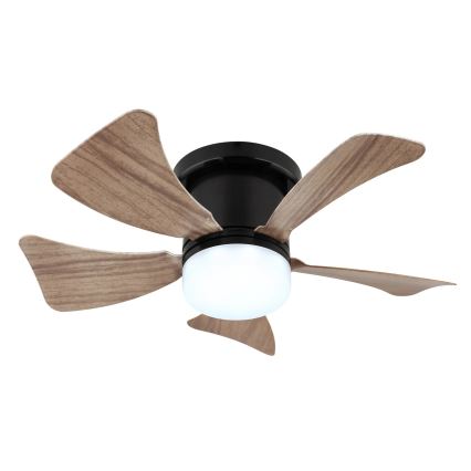 Globo - LED Ściemnialny wentylator sufitowy LED/10W/230V 3000-6500K brązowy + zdalne sterowanie