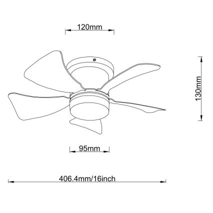 Globo - LED Ściemnialny wentylator sufitowy LED/10W/230V 3000-6500K brązowy + zdalne sterowanie