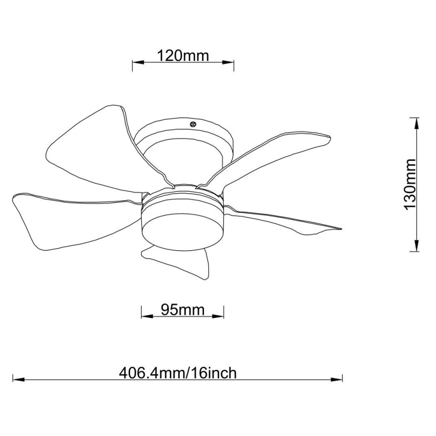 Globo - LED Regulowany wentylator sufitowy LED/10W/230V 3000-6500K biały + pilot
