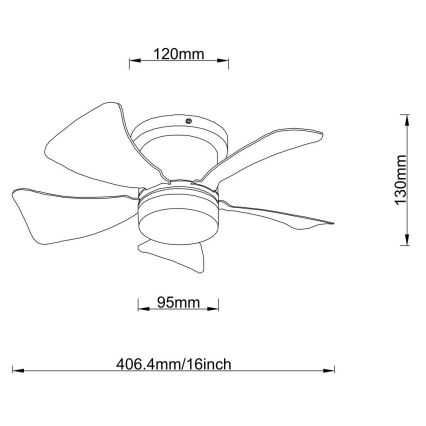 Globo - LED Ściemnialny wentylator sufitowy LED/10W/230V 3000-6500K biały + zdalne sterowanie