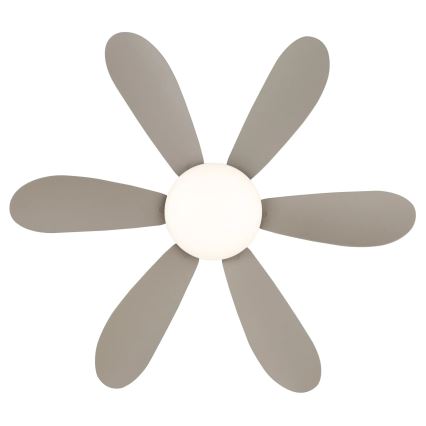 Globo - Ściemnialny wentylator sufitowy LED/5W/230V 2700-6500K beżowy + pilot zdalnego sterowania