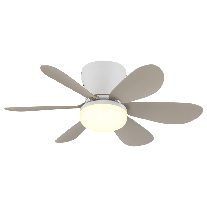 Globo - Ściemnialny wentylator sufitowy LED/5W/230V 2700-6500K beżowy + pilot zdalnego sterowania