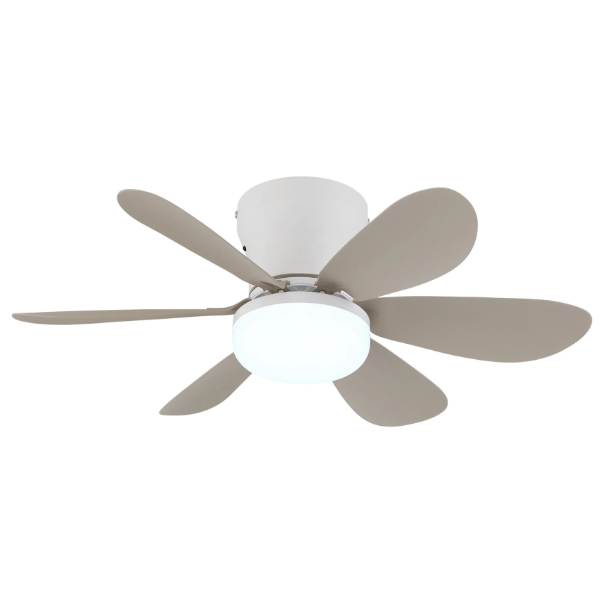 Globo - Ściemnialny wentylator sufitowy LED/5W/230V 2700-6500K beżowy + pilot zdalnego sterowania