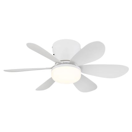Globo - LED ściemnialny wentylator sufitowy LED/5W/230V 2700-6500K biały + pilot zdalnego sterowania
