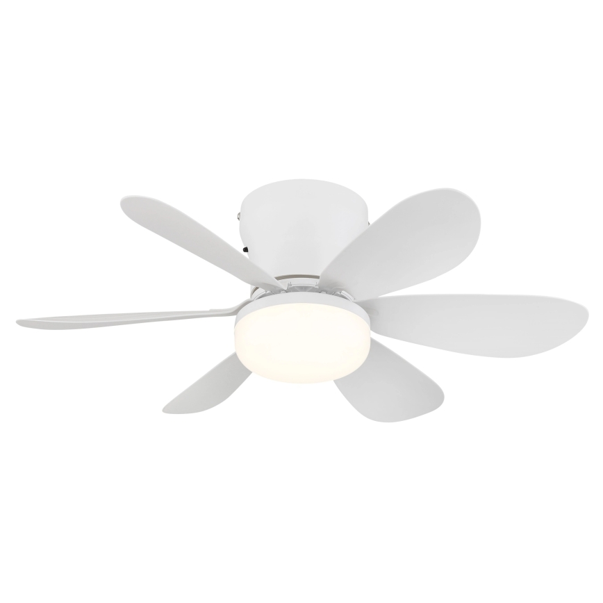 Globo - LED ściemnialny wentylator sufitowy LED/5W/230V 2700-6500K biały + pilot zdalnego sterowania