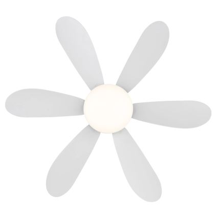 Globo - LED ściemnialny wentylator sufitowy LED/5W/230V 2700-6500K biały + pilot zdalnego sterowania