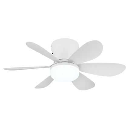 Globo - LED ściemnialny wentylator sufitowy LED/5W/230V 2700-6500K biały + pilot zdalnego sterowania