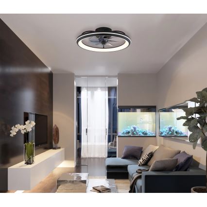 Globo - LED Regulowany sufitowy wentylator LED/40W/230V 3000-6500K + pilot do zdalnego sterowania