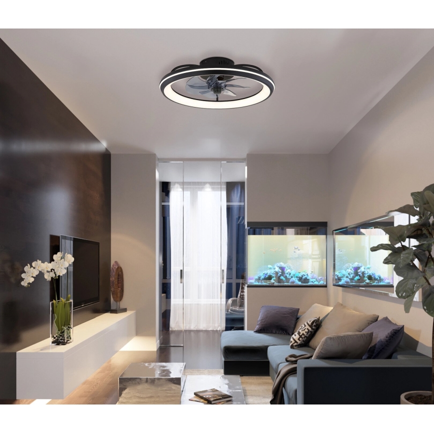 Globo - LED Regulowany sufitowy wentylator LED/40W/230V 3000-6500K + pilot do zdalnego sterowania