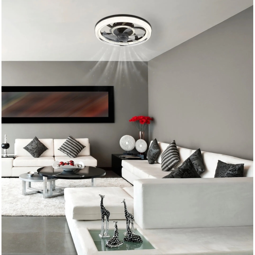 Globo - LED sufitowy wentylator z regulacją jasności LED/30W/230V 2700-6000K + pilot zdalnego sterowania