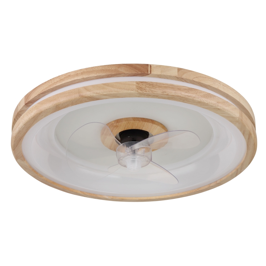 Globo - LED Ściemniany plafon z wentylatorem LED/30W/230V 2700-6500K brązowy + zdalne sterowanie