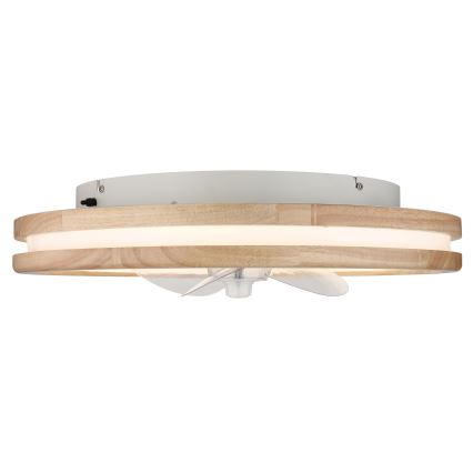 Globo - LED Ściemniany plafon z wentylatorem LED/30W/230V 2700-6500K brązowy + zdalne sterowanie