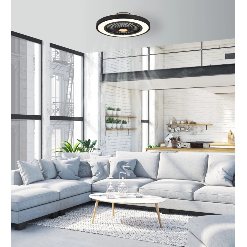 Globo - LED Regulowany sufitowy wentylator LED/45W/230V 3000-6500K + pilot zdalnego sterowania