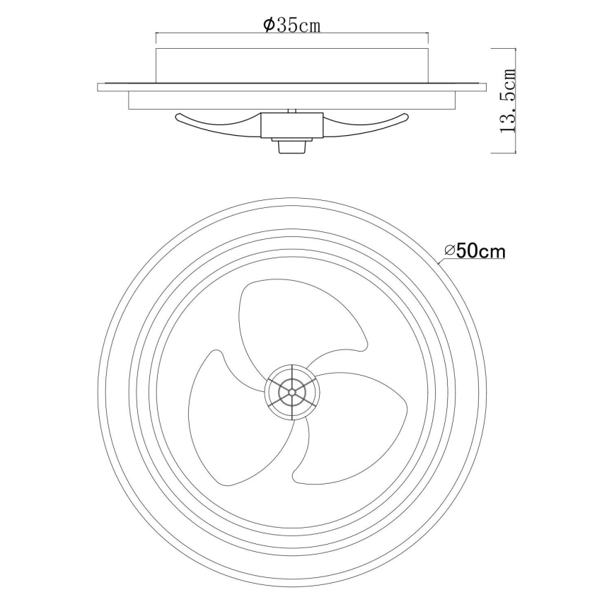 Globo - LED Ściemnialny wentylator sufitowy LED/32W/230V 2700-6500K + pilot zdalnego sterowania
