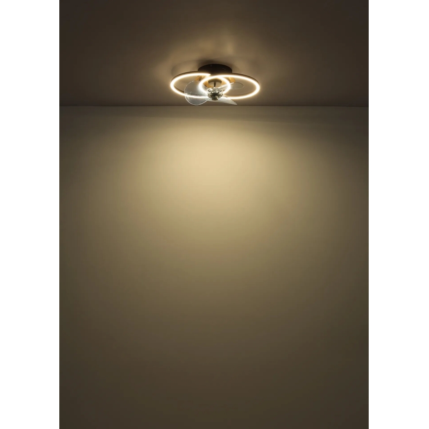 Globo - LED sufitowy wentylator z regulacją jasności LED/24W/230V 2700-6500K + pilot zdalnego sterowania